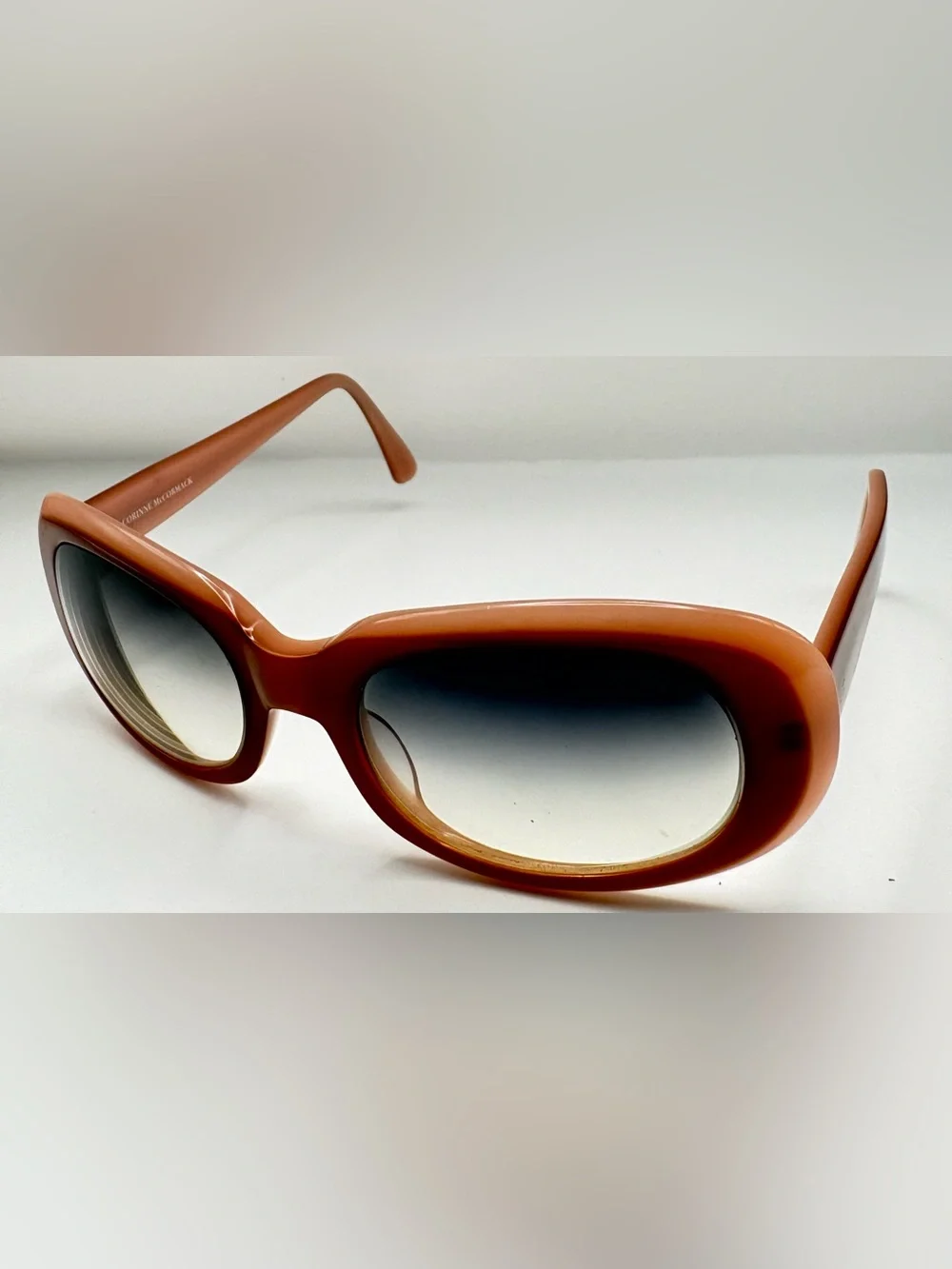 Corinne McCormack Hedda Brown Oval Sunglasses Frames Only